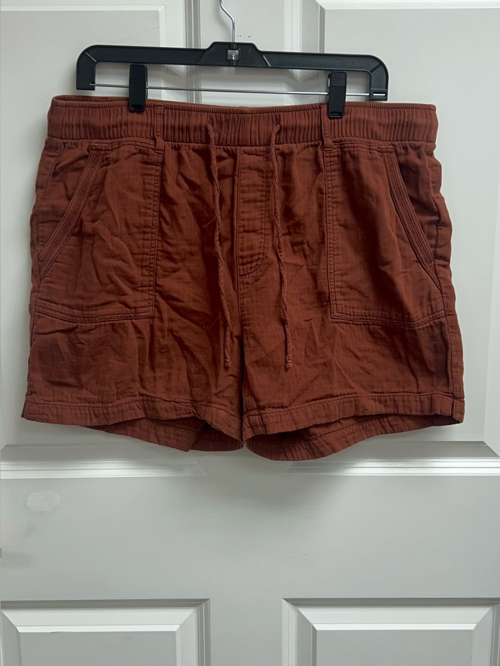 Old Navy women's high-waisted utility/linen-blend shorts Size Large